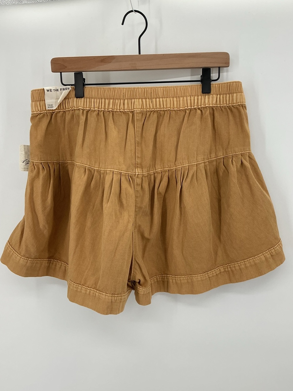 Free People We The Free Fleur Shorts Washed Brown Size Large NWT - Picture 3 of 8